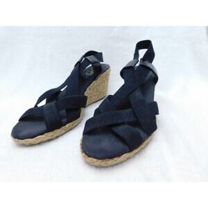 Chaps Black Women's Strappy Sandals Size 7